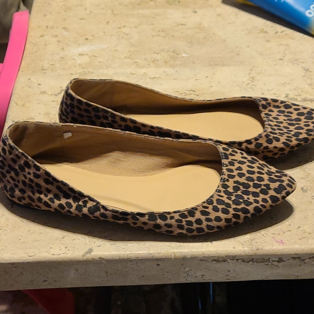 Cheetah print flats
